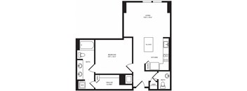 A7 floor plan at Windsor Turtle Creek, Dallas, TX