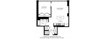 A7 Floor Plan at 7770 Norfolk, Maryland, 20814