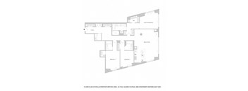 3 bed 3 half bath floor plan at The Aldyn, New York, NY