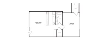 Floor Plan at Allen House Apartments, Texas, 77019