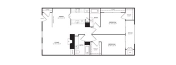 Floor Plan at Allen House Apartments, Texas, 77019