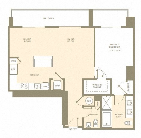 Floor Plan at Amaray Las Olas, 215 SE 8th Ave, FL