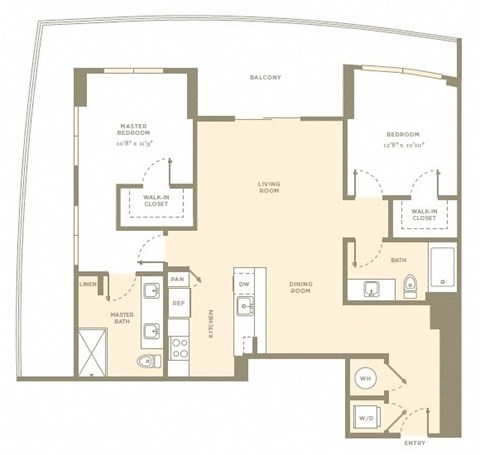 Floor Plan at Amaray Las Olas, 215 SE 8th Ave, FL
