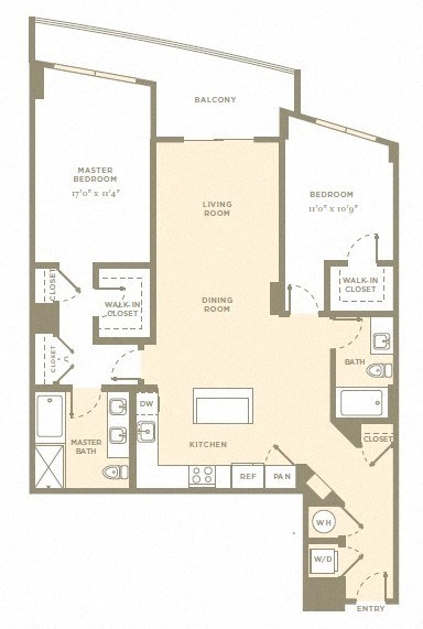 Floor Plan at Amaray Las Olas, 215 SE 8th Ave, FL