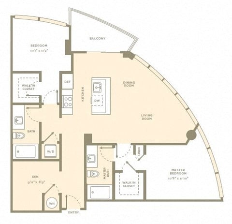 Floor Plan at Amaray Las Olas, 215 SE 8th Ave, FL