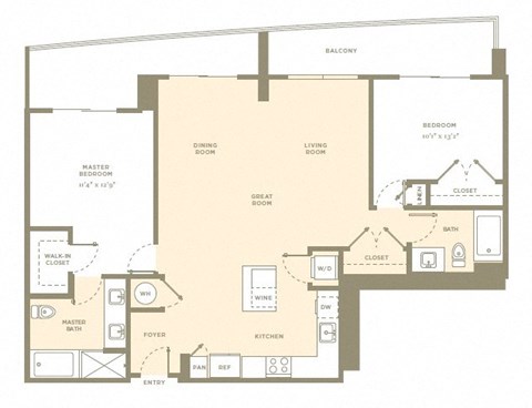 Floor Plan at Amaray Las Olas, 215 SE 8th Ave, FL