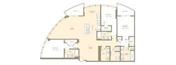 Floor Plan at Amaray Las Olas, 215 SE 8th Ave, FL