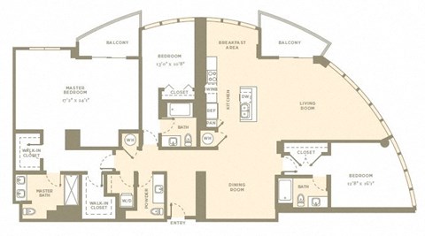 Floor Plan at Amaray Las Olas, 215 SE 8th Ave, FL