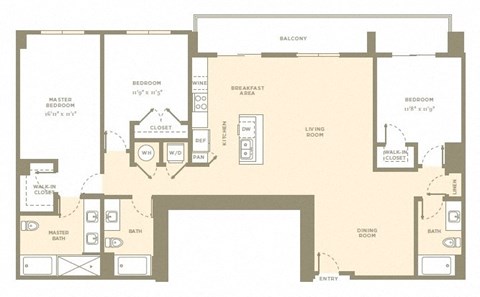 Floor Plan at Amaray Las Olas, 215 SE 8th Ave, FL