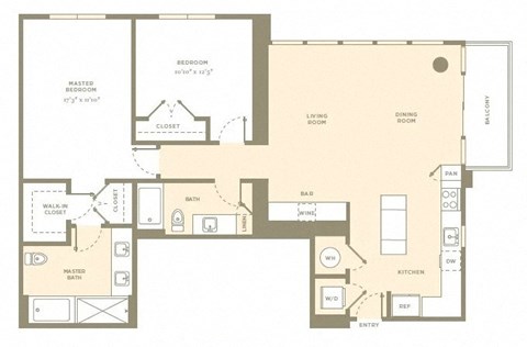 Floor Plan at Amaray Las Olas, 215 SE 8th Ave, FL