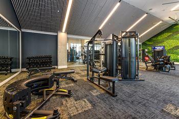 Fitness Center Strength and Conditioning Equipment at Elevate West Village, Smyrna