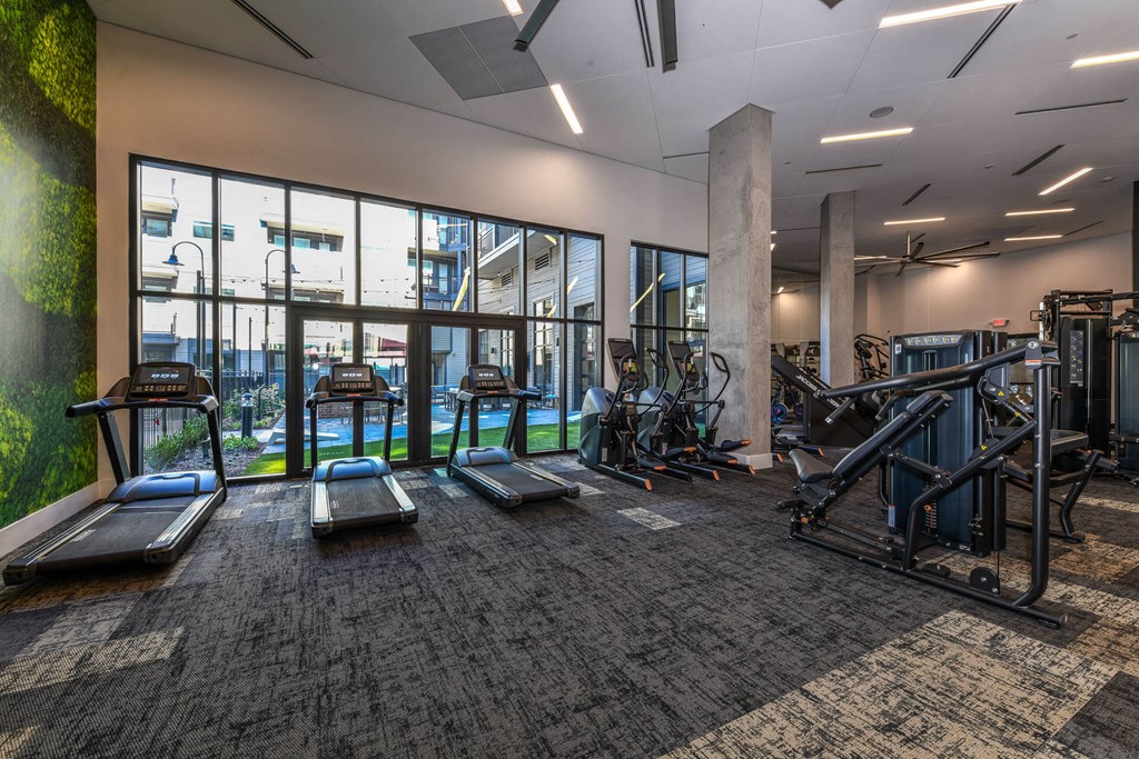 Cardio equipment at Elevate West Village, Smyrna, GA