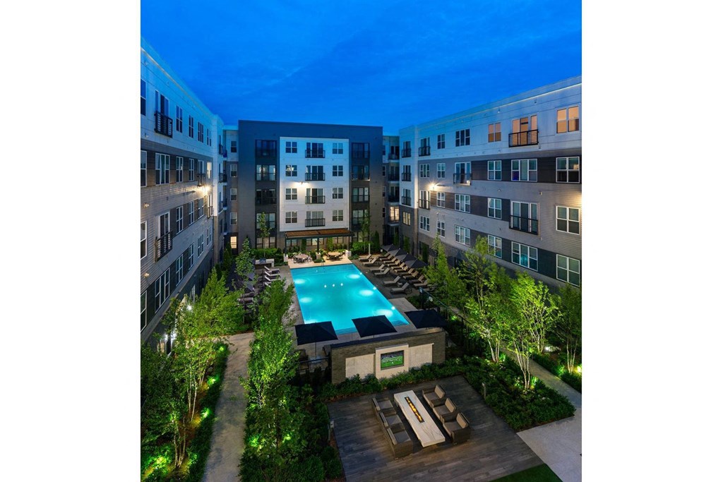 Aerial View Of Pool Aerial View Of Pool at Windsor Mystic River, Medford, 02155
