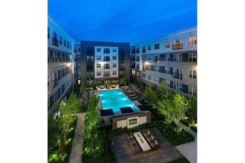 Aerial View Of Pool at Windsor Mystic River, Medford, 02155