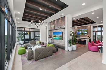 Clubhouse at Windsor Ludlam Trail, an apartment complex in Miami, FL.
