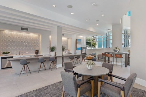 Expansive Resident Clubroom at Boardwalk by Windsor, 7461 Edinger Ave., Huntington Beach, CA 92647