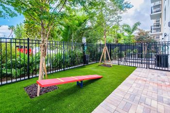 Outdoor Dog Park at Windsor Ludlam Trail, an apartment complex in Miami, FL.