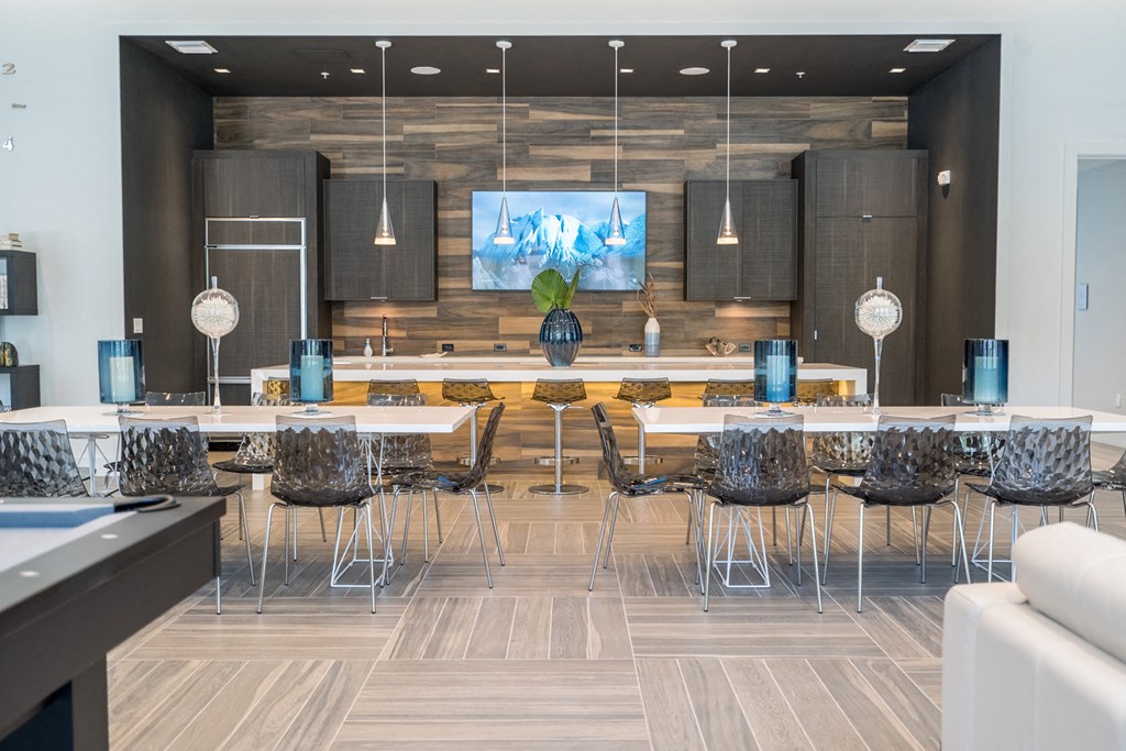 Club Room with TVs Club Room with TVs at Allure by Windsor, 6750 Congress Avenue, FL