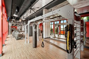 Fitness Center at Windsor Ludlam Trail, an apartment complex in Miami, FL.