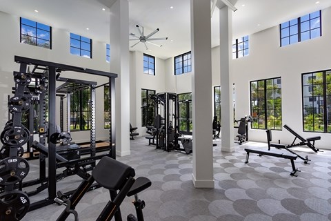 24/7 all access fitness center at Centrico by Windsor, Doral, FL