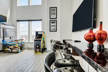 Game room at Windsor Shepherd, Houston, TX