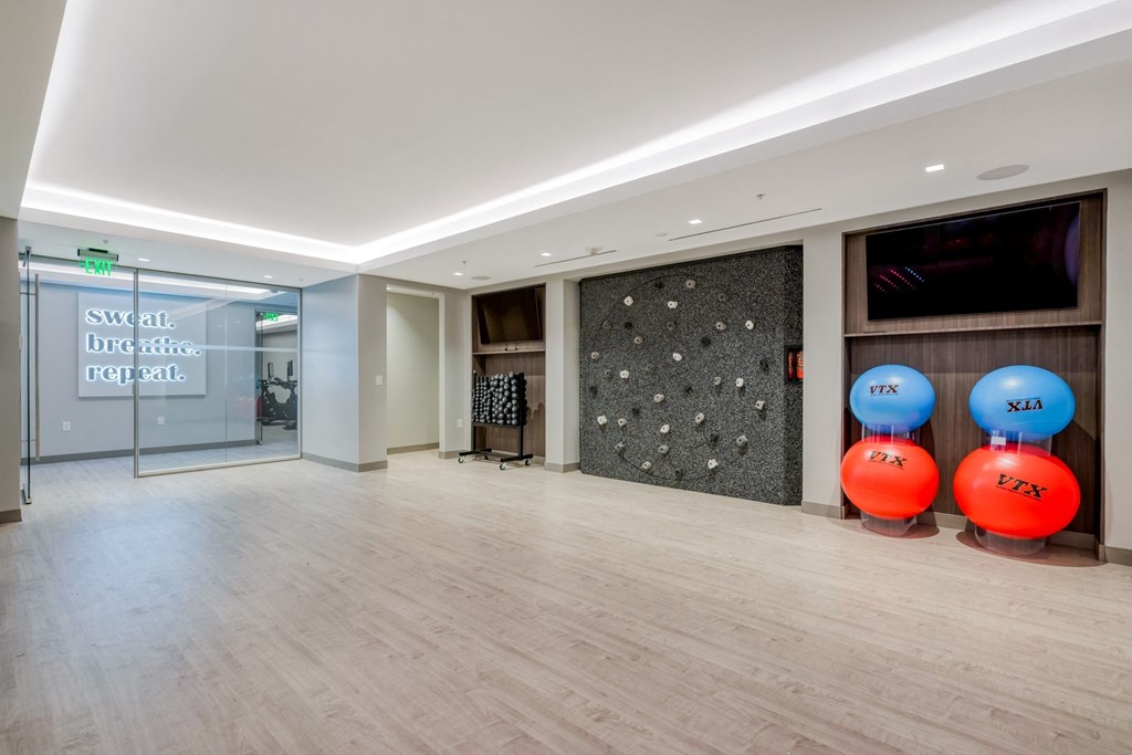 Private fitness studio Rock climbing wall at Windsor Memorial, Houston, 77007