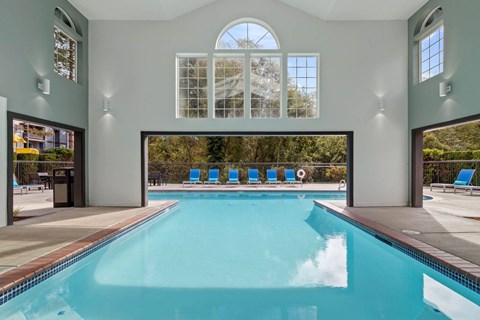 Indoor Pool at Windsor Juanita Bay Apartments, 11105 Northeast 123rd Lane, Kirkland, WA