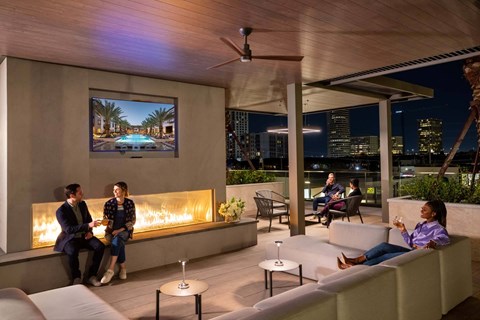Outdoor Lounge at The Sterling, Houston, TX 77019
