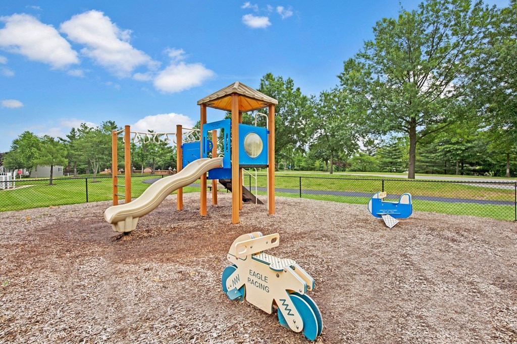On-site playground with slide at Windsor Kingstowne, 22315