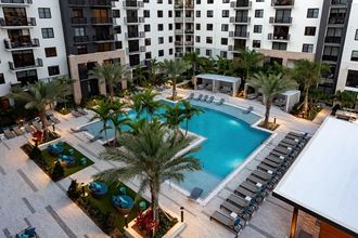 Aerial View Of Pool at Centrico by Windsor, Doral, Florida