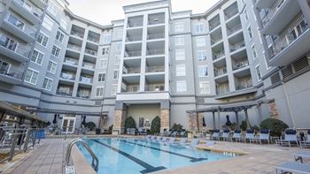 Pool Courtyard with Resort-Style Pool and Lounge Area