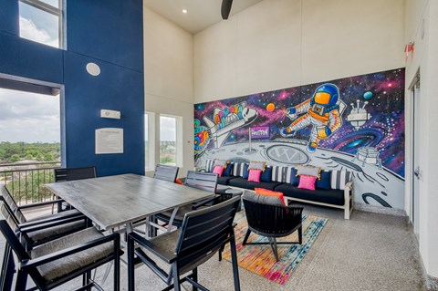 Sky Lounge overlooking downtown Houston