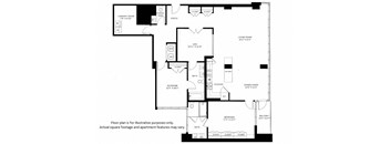B13 Floor Plan at 7770 Norfolk, Maryland, 20814
