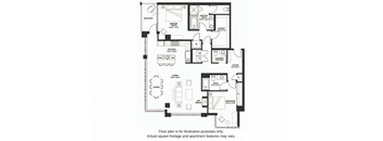 B19 South floor plan at The Bravern, WA, 98004