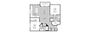 Floor plan at Windsor 335, Plantation, FL