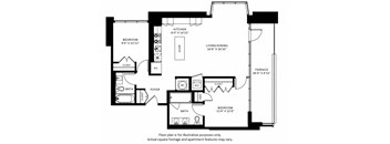B2 Floor Plan at 7770 Norfolk, Bethesda, Maryland