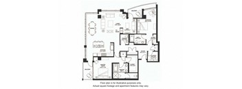 B27 South floor plan at The Bravern, WA, 98004