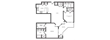 B2 floor plan at Windsor Shepherd, Texas, 77007