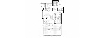 B3 North floor plan at The Bravern, Washington, 98004