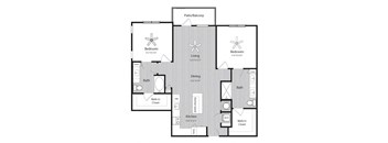 Floor plan at Windsor 335, 335 N. State Road 7, Plantation