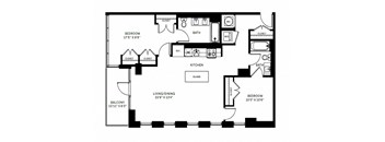 B3 Floor Plan at 7770 Norfolk, Bethesda