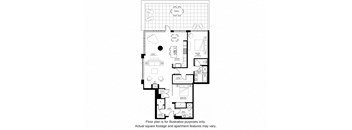 B5 North(1) floor plan at The Bravern, Bellevue, WA
