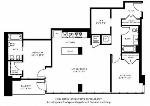 B5 Floor Plan at 7770 Norfolk, Maryland