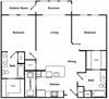 2 Bed 2 Bath Floor Plan 2 Bed 2 Bath Floor Plan at The Encore by Windsor, Atlanta