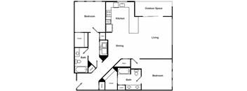 B6 floor plan at The Encore by Windsor, Atlanta, GA