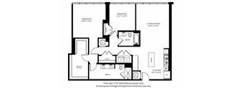 B7 Floor Plan at 7770 Norfolk, Bethesda, MD, 20814