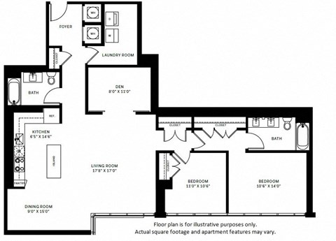 B8 Floor Plan at 7770 Norfolk, Bethesda