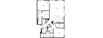 B9(1) floor plan at Windsor Turtle Creek, Texas, 75219