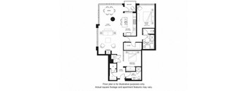 B9 North floor plan at The Bravern, Washington, 98004