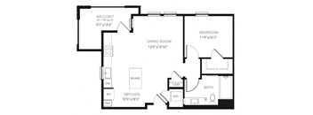 Floor Plan at Blu Harbor by Windsor, Redwood City, CA